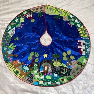 Exquisite Handmade In Peru CIAP Christmas Tree Skirt